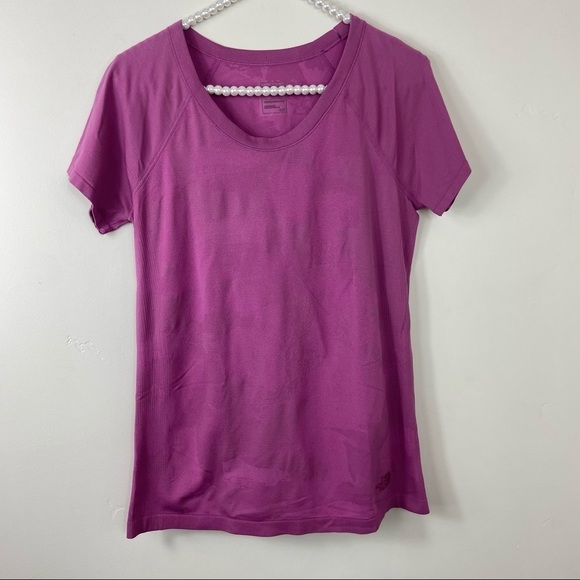 The North Face Purple Mauve Short Sleeve FlashDry  Workout Athletic Top Small - Picture 1 of 6